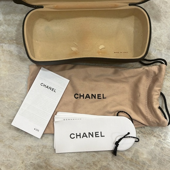 Chanel sunglasses box case and pouch. Comes with pamphlets - Picture 5 of 7